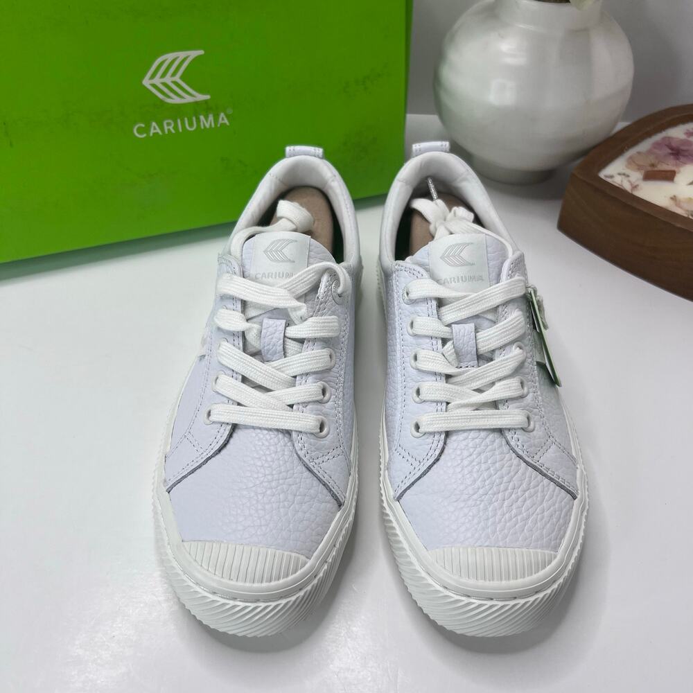 Cariuma OCA Low Casual Leather Sneaker White Women's 7.5 NWB - Picture 5 of 10